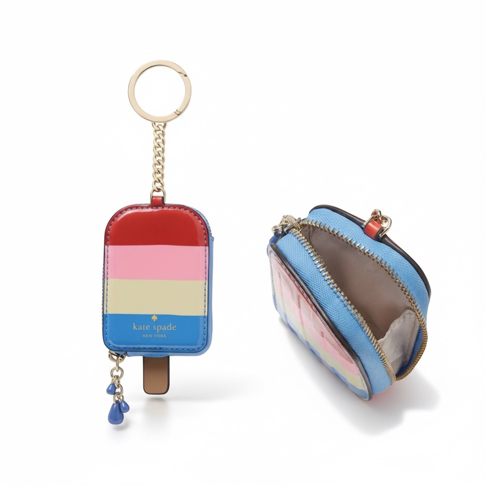 NWT Kate Spade Collectible Novelty Popsicle Keychain Case – “Summer Fun”